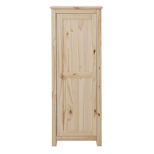 StyleWell Unfinished Natural Pine Wood Accent Cabinet (48 in. H x 18 in. W x 15 in. D)