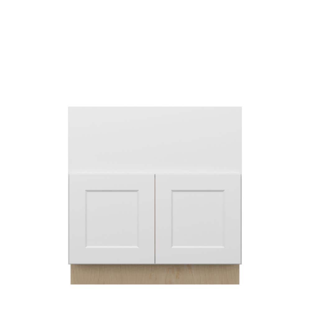 Norfolk Shaker 33 in. W x 34.5 in. H x 24 in. D in Painted White Plywood As
