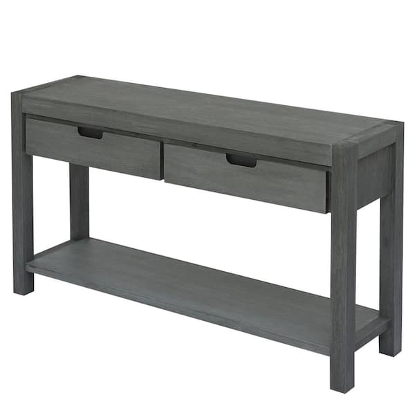 COWLOWN 55.1 in. W x 13.1 in. D x 31.4 in. H Bathroom Green Linen Cabinet