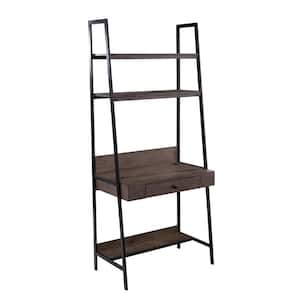 Lilford 33 in. Rectangle Gray-Brown Ladder Desk