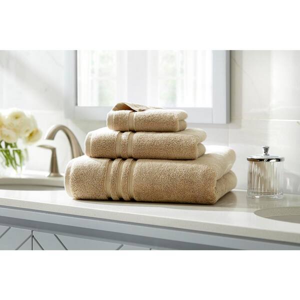 Classic Turkish Towels Luxury Plush 6-Piece Towel Set - Soft and Comfy  Ultimate Bathroom Towels Made with 100% Turkish Cotton (Beige)