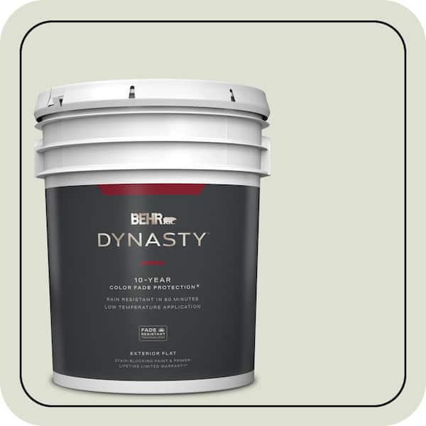BEHR DYNASTY 5 gal. #PPU10-12 Whitened Sage Flat Exterior Stain-Blocking Paint & Primer
