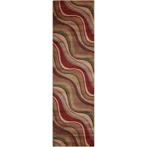 Somerset Multicolor 2 ft. x 6 ft. Floral Contemporary Kitchen Runner Area Rug