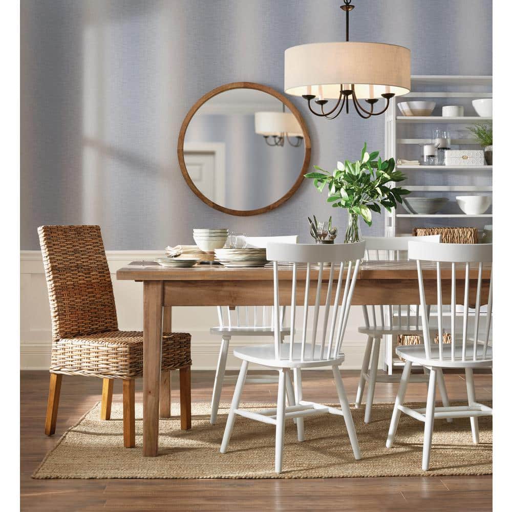 Sanibel High Back Brown Wood and Cane Side Chair