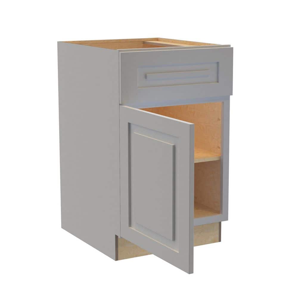 Grayson 21 in. W x 24 in. D x 34.5 in. H Assembled Plywood Base Kitchen Cabinet in Pearl Gray with Soft Close LH price history on PriceWatchPro