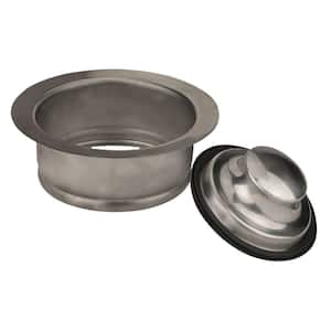 Garbage Disposal Rim and Stopper in Stainless Steel