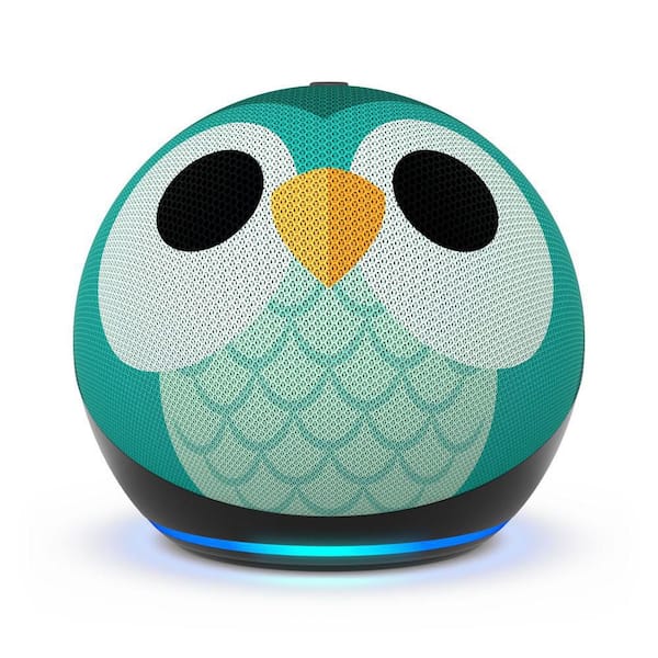 Amazon Echo Dot (5th Gen, 2022 release) Kids Designed for kids with Parental Controls, Owl