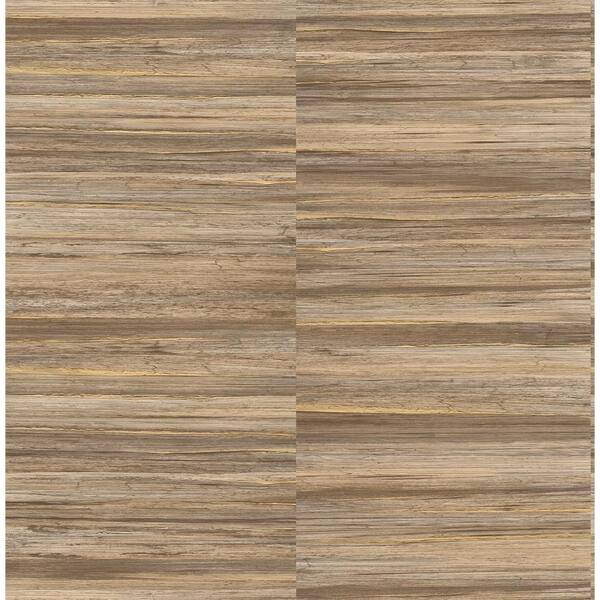 Advantage Rowan Chestnut Faux Grasscloth Paper Non-Pasted Textured Wallpaper