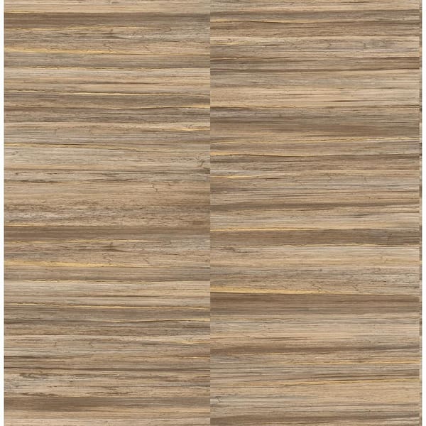 Advantage Rowan Brown Faux Grasscloth Textured Non-Pasted Non-Woven Wallpaper Sample