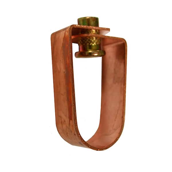 JONES STEPHENS 1 in. Copper Plated Swivel Ring for 3/8 in. Rod (For Copper Tube)