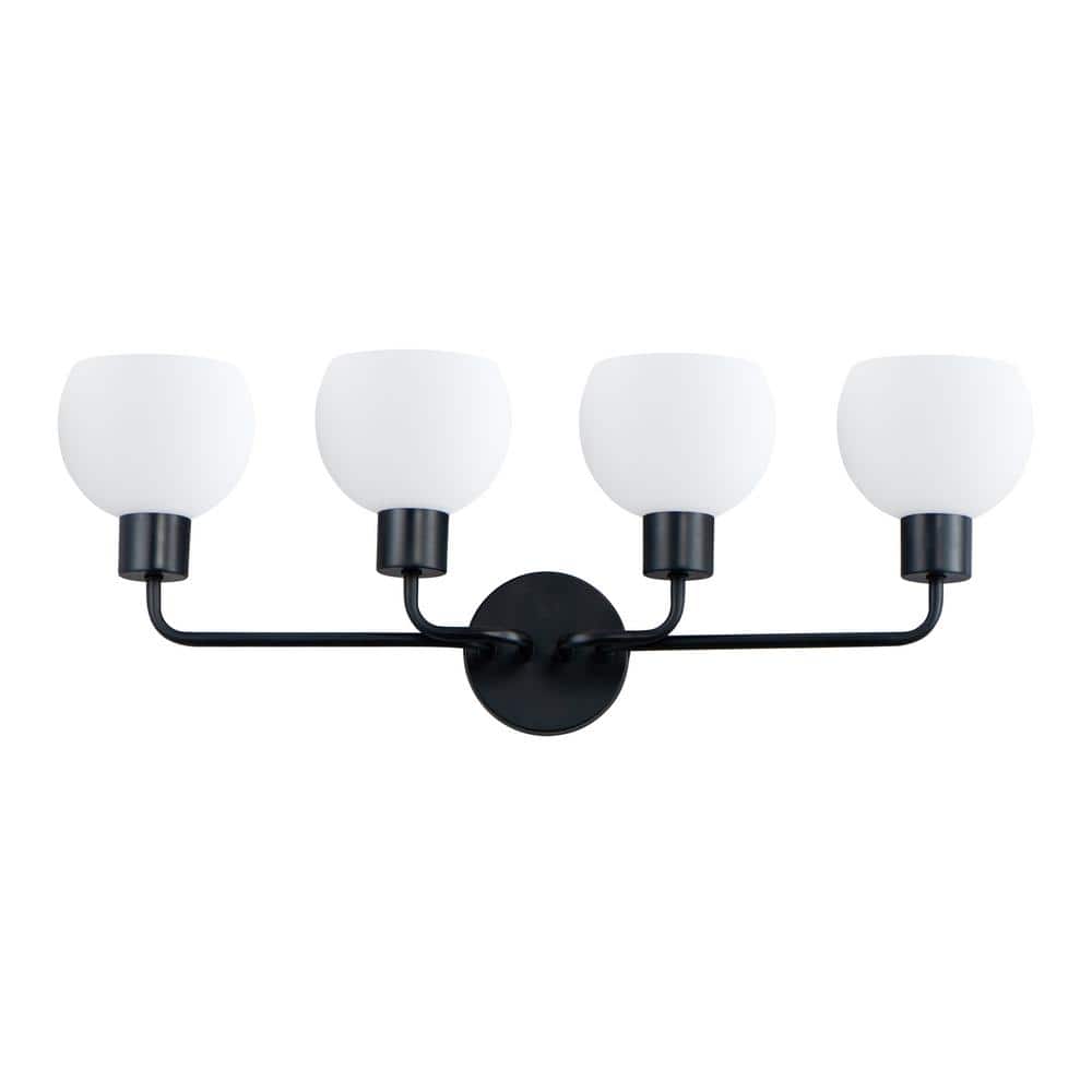 Coraline 29.5 in. 4-Light Black Bath Vanity Light price history on PriceWatchPro