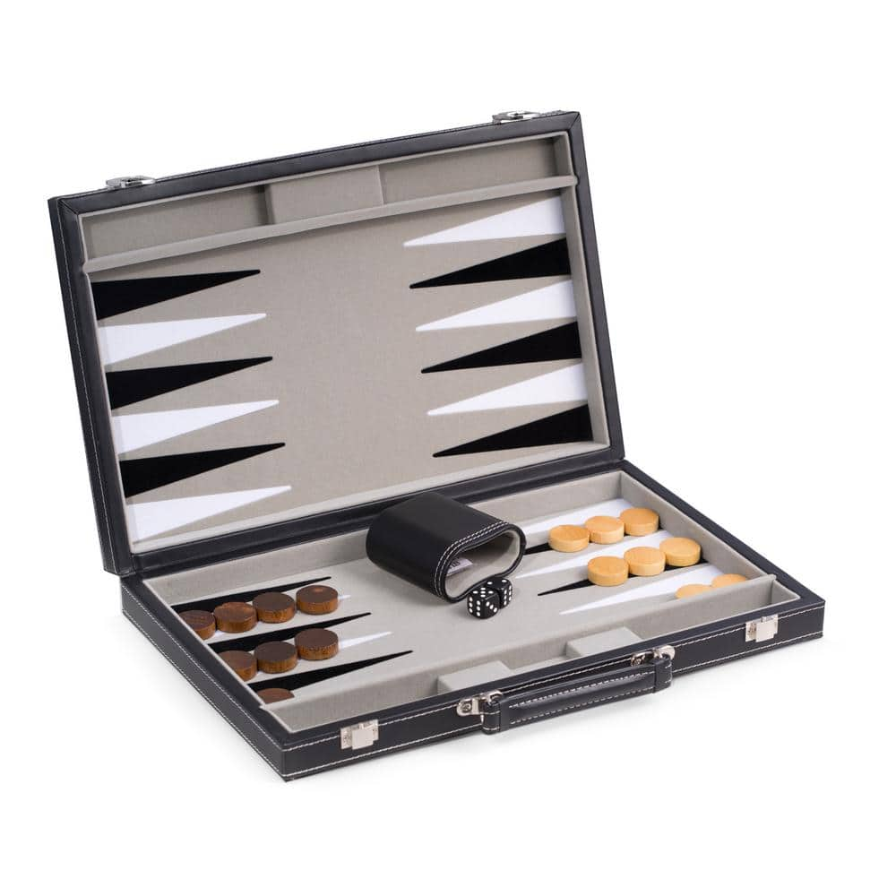 Bey Berk Axel Backgammon and Chess Set in Brown