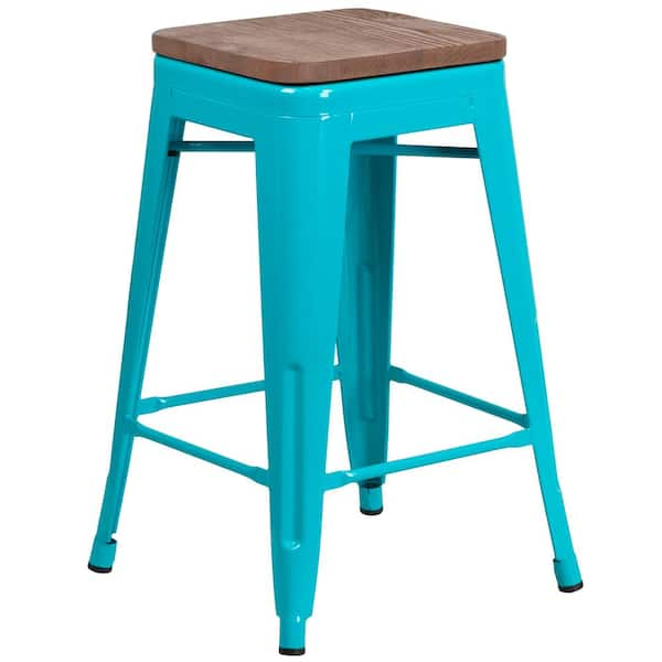 Teal colored 2024 bar stools