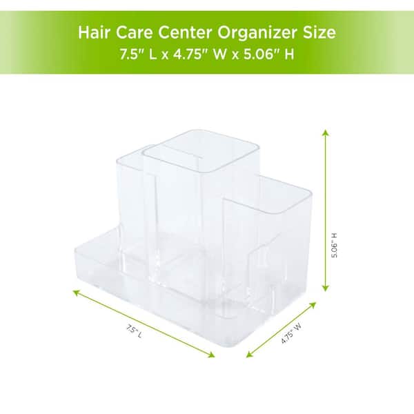 Kenney Storage Made Simple Clear 4-Compartment Bathroom Countertop
