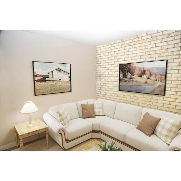 28 in. x 10.5 in. x. 0.5 in. Brickwebb Herringbone Glacier Bay Thin Brick Sheets (Box of 4-Sheets)