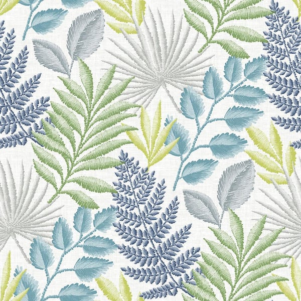 A-Street Prints Palomas Multicolor Botanical Multicolor Wallpaper Sample