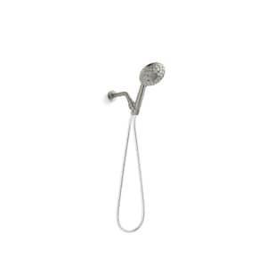 Rosewood 6-Spray Patterns 4.9375 in. Wall Mount Handheld Shower Head in Vibrant Brushed Nickel