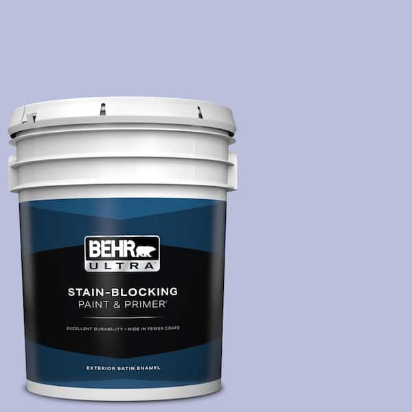 BEHR ULTRA 5 gal. #620A-3 Rhapsody Lilac Satin Enamel Exterior Paint & Primer