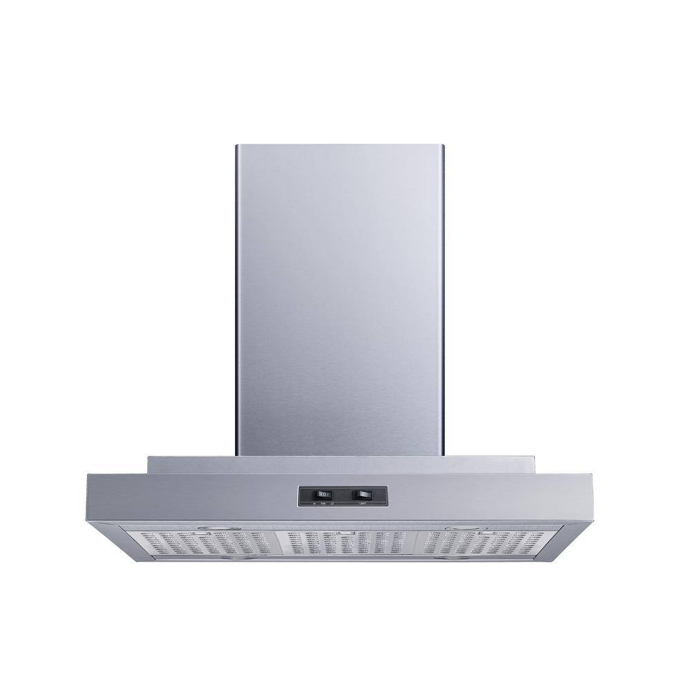 Winflo 36 in. Convertible Island Mount Range Hood in Stainless Steel