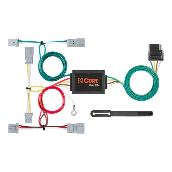 CURT Custom Vehicle-Trailer Wiring Harness, 4-Way Flat, Select