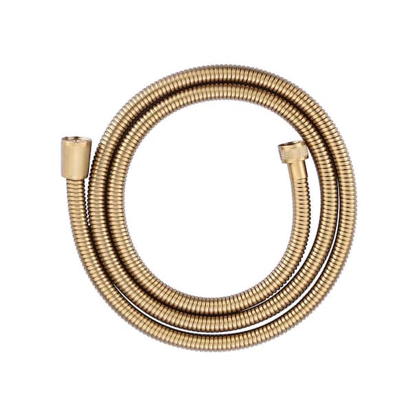 IVIGA 63 in. Stainless Steel Replacement Handheld Shower Hose with Explosion-Proof in Brushed Gold