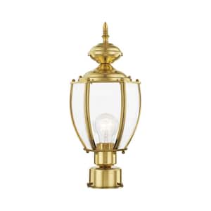 Outdoor Basics 1 Light Polished Brass Outdoor Post Top Lantern