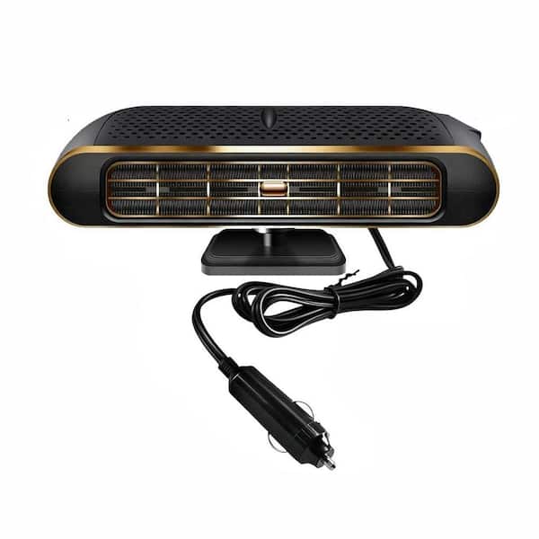 12V Electric Car Heater and Defroster, Portable Heating Cooling Defogger for Windshield, Cigarette Lighter Plug