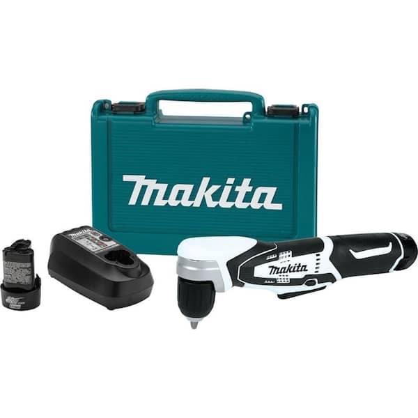 Makita 12-Volt Max Lithium-Ion 3/8 in. Cordless Right Angle Drill Kit with (2) Batteries 1.3Ah, Charger, Hard Case