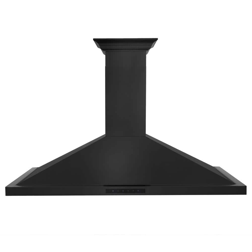 42-inch Black Stainless Steel Convertible Wall Mount Range Hood