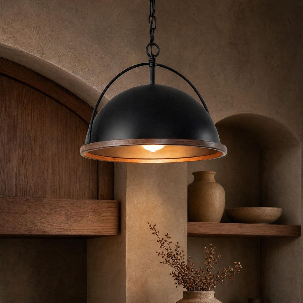 TRIBESIGNS WAY TO ORIGIN Aichas 1-Light Industrial Matte Black