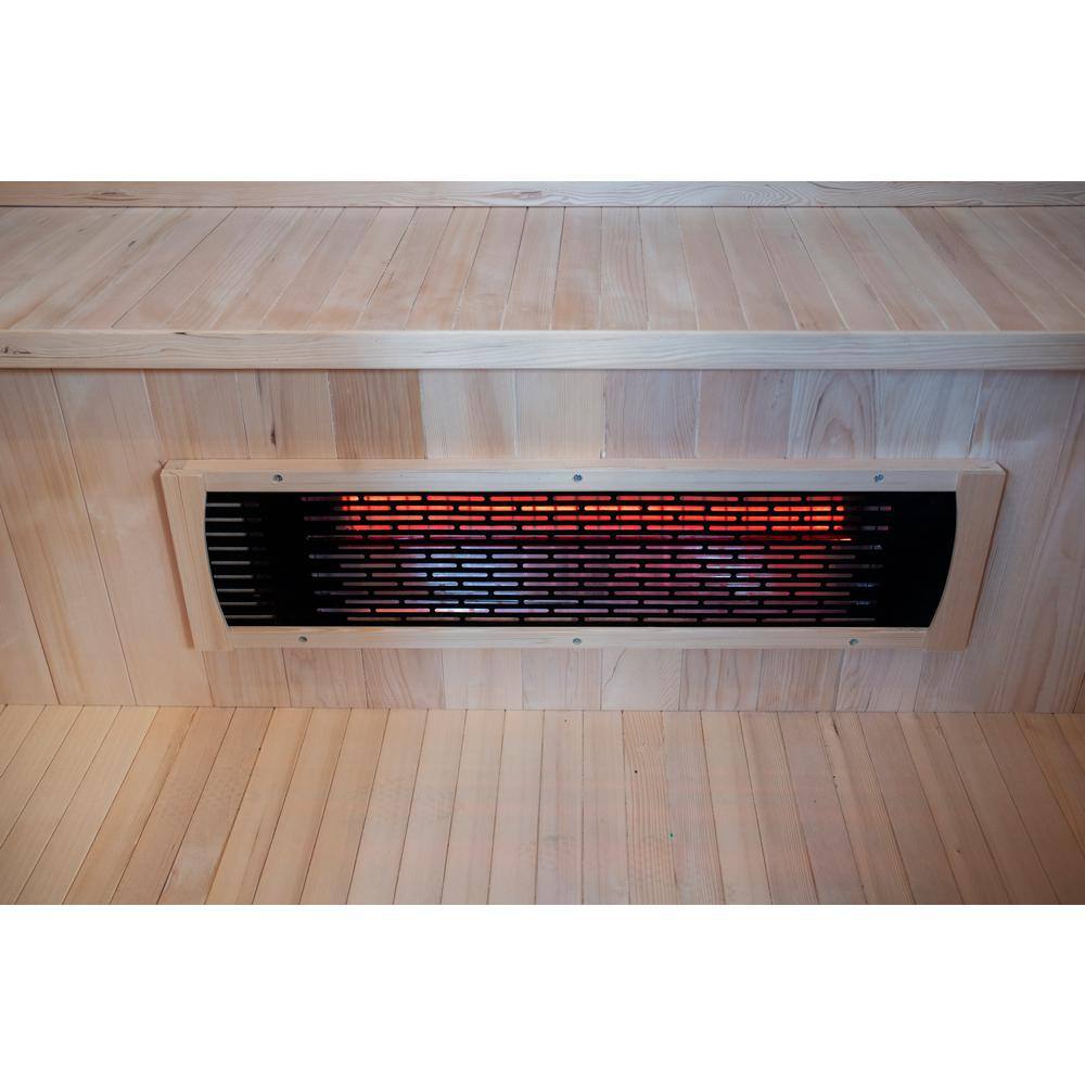 Grandby 3-Person Outdoor Infrared Sauna with Canadian Hemlock Wood