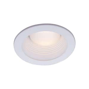 4 in. White Recessed Baffle Trim (6-Pack)
