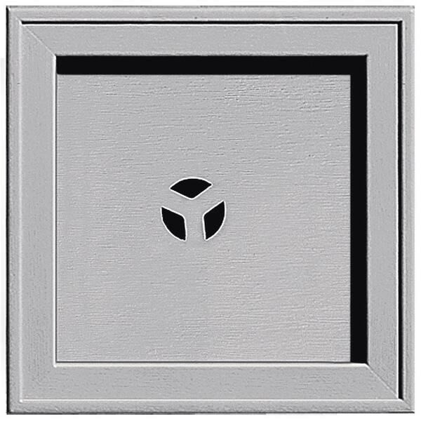 Builders Edge 7.75 in. x 7.75 in. #016 Gray Recessed Square Universal Mounting Block