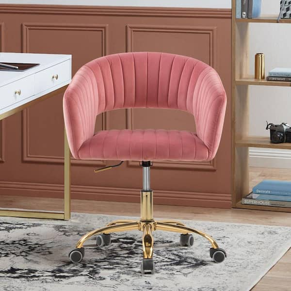 Blush pink desk chair hot sale