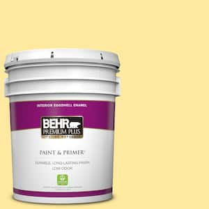 BEHR PREMIUM PLUS 1 gal. #400A-1 Candlelight Yellow Satin Enamel