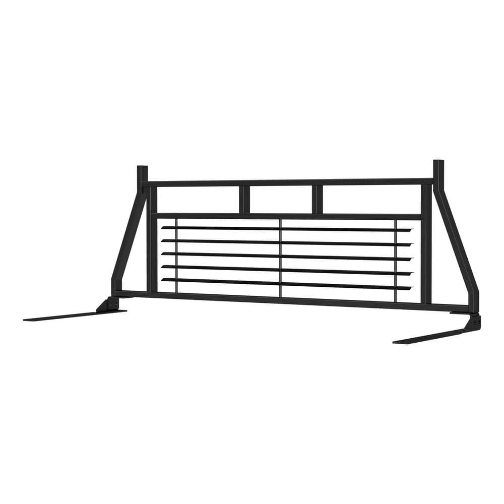 aries 111000 classic heavy-duty black steel truck headache rack cab protector  select chevrolet  ford  dodge  gmc  ram fits select: 1997-2014 ford f150  1999-2019 chevrolet silverado
