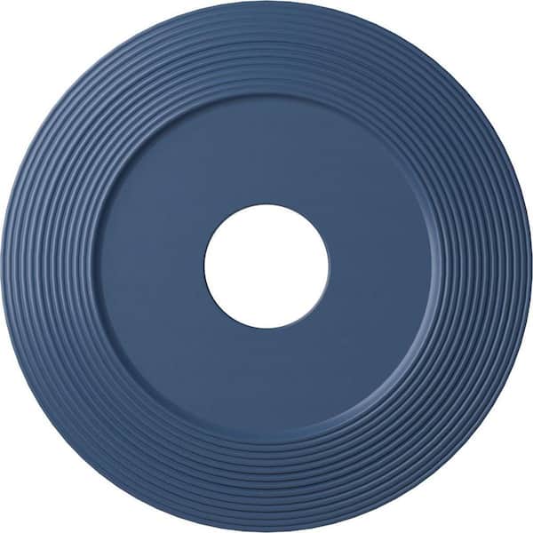 Ekena Millwork 1" x 16-1/8" x 16-1/8" Polyurethane Adonis Ceiling Medallion, Hand-Painted Americana