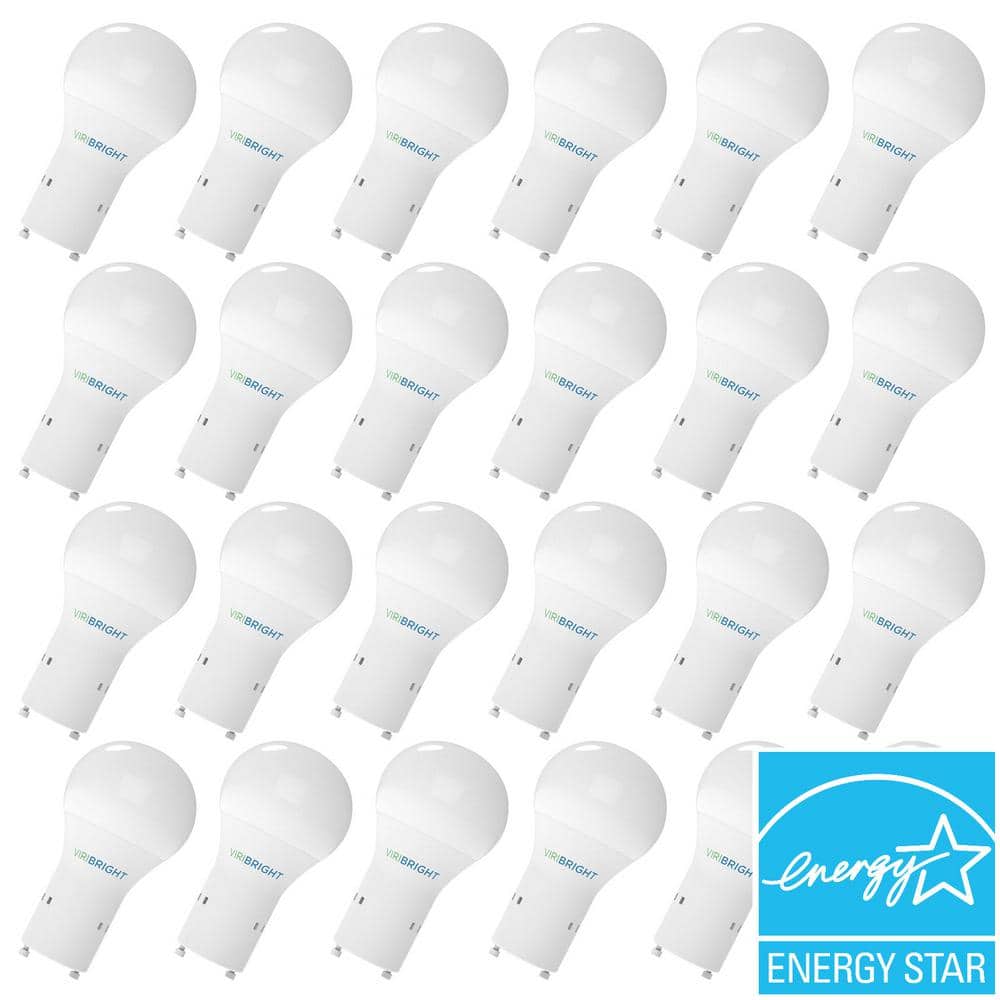 Viribright A19 GU24 60Watt EQ 2700K Cool White LED Light Bulb (24Pack