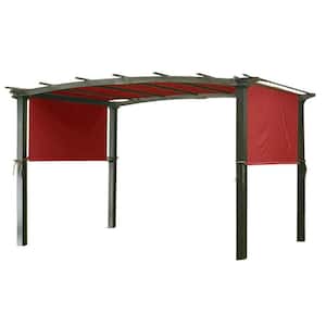 Universal Replacement Canopy Top Cover in Cinnabar for Metal Pergola Frame