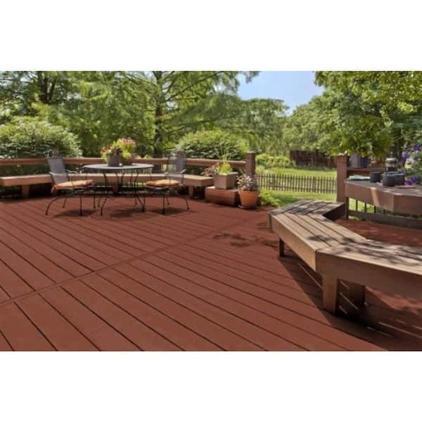BEHR DECKplus - 1 gal. #ST-118 Terra Cotta Semi-Transparent Waterproofing Exterior Wood Stain