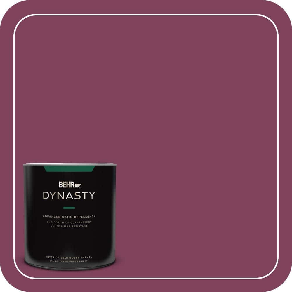 1 qt. Home Decorators Collection #HDC-WR14-12 Cheerful Wine Semi-Gloss Enamel Interior Stain-Blocking Paint & Primer price history on PriceWatchPro