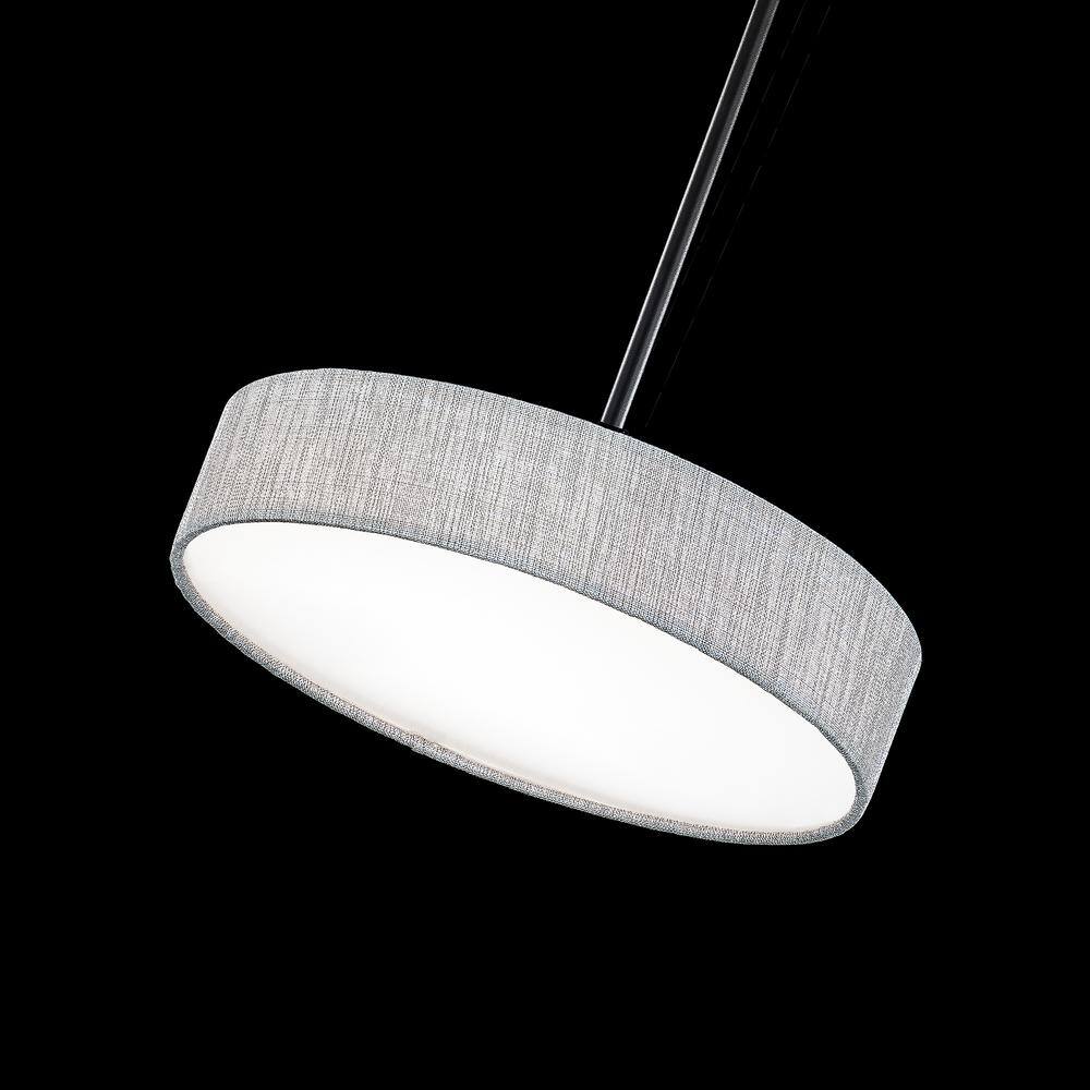 Manhattan 20-Inch Black LED Drum Pendant Light