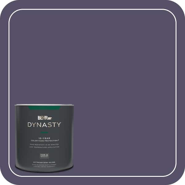 BEHR DYNASTY 1 qt. #650F-7 Violet Eclipse Semi-Gloss Exterior Stain-Blocking Paint & Primer