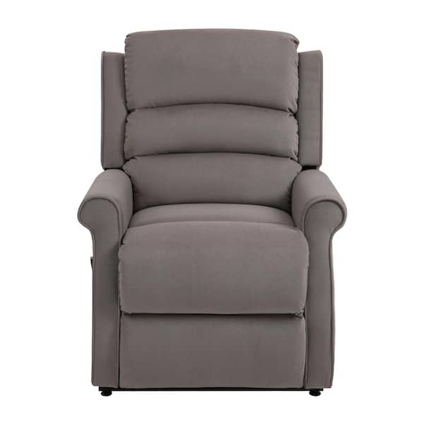 Boyel Living 35 in. W Gray Ergonomic HighEnd Fabric Power Lift