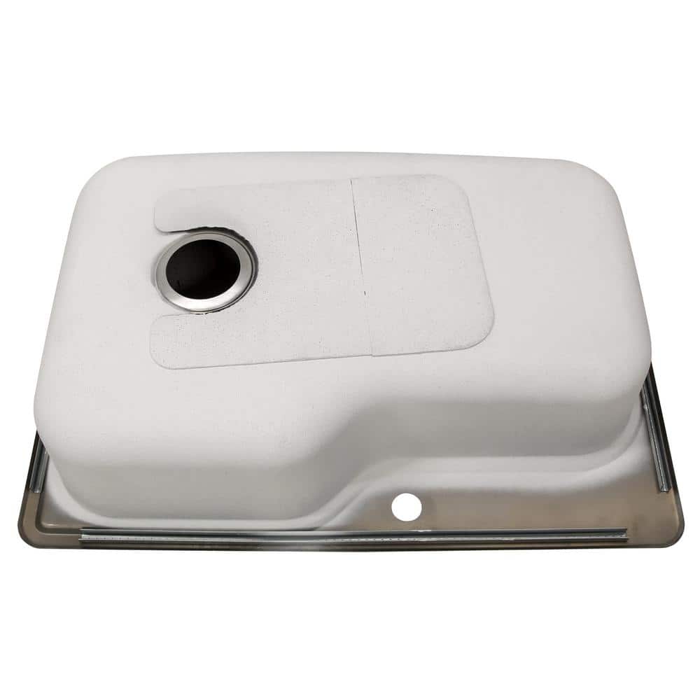 Sleek 33" Stainless Steel Single Bowl Kitchen Sink