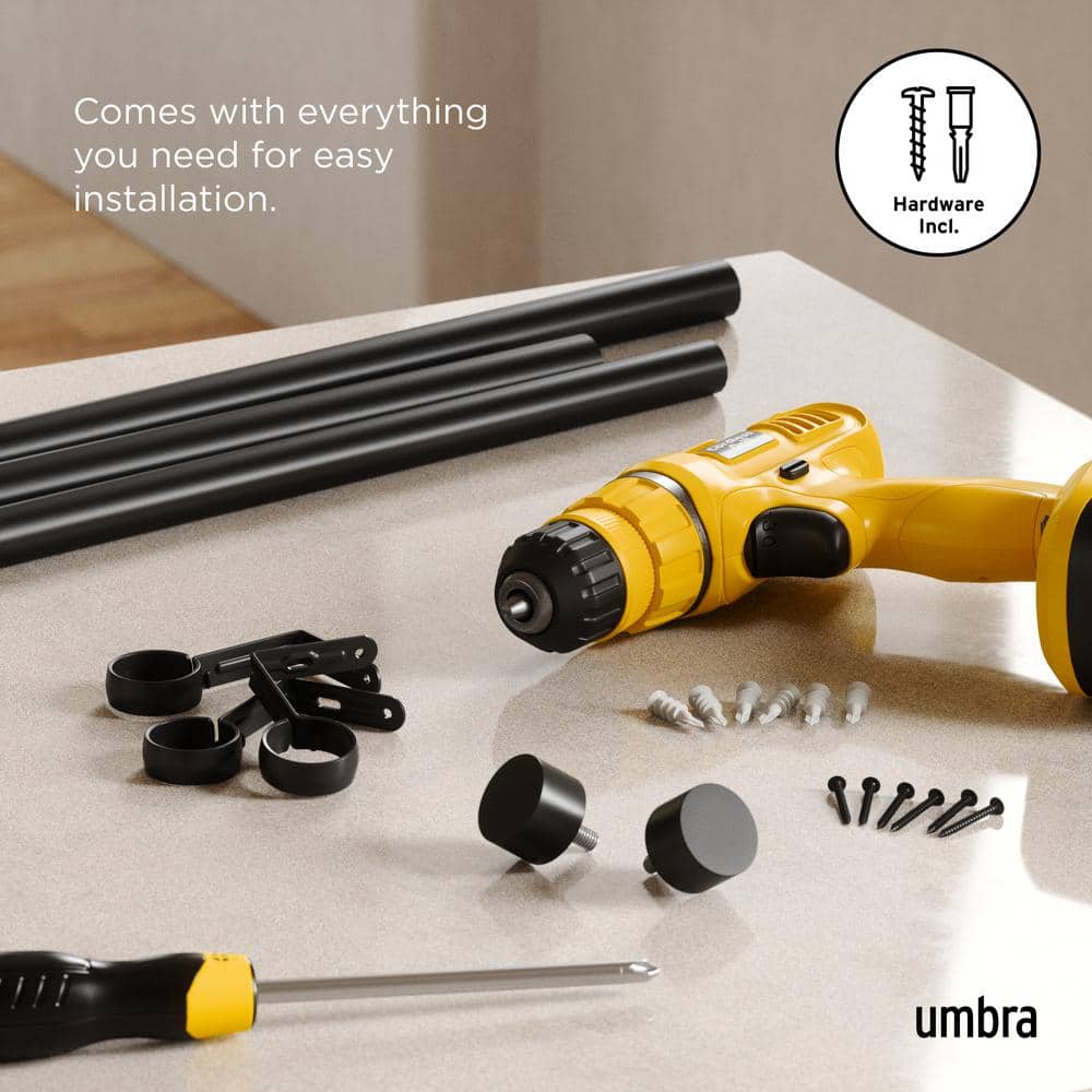 Umbra Cappa 1 Rod 66-120 Black