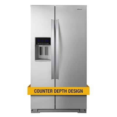 https://images.thdstatic.com/productImages/e6ad7c67-c455-440c-b595-e753b5ce1fea/svn/fingerprint-resistant-stainless-steel-whirlpool-side-by-side-refrigerators-wrs571cihz-64_400.jpg