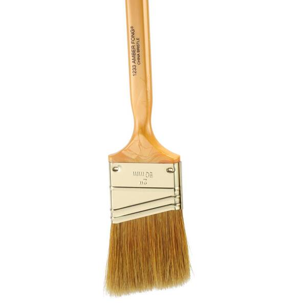 Wooster 2 Angle Sash Paint Brush, Silver CT Polyester Bristle, Wood Handle  5224-2