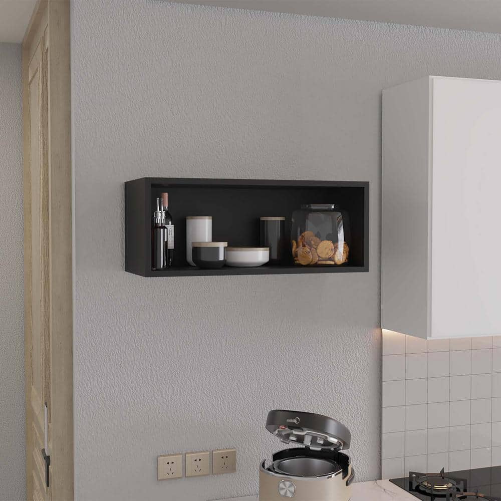 30 in. W x 12.5 in. D Open Wall Shelf, Cube Floating Storage Wall Shelf, Ho
