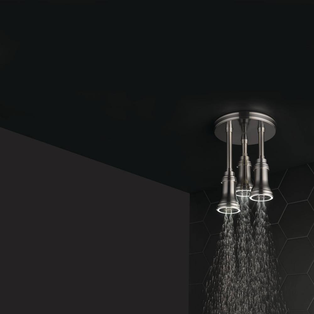 Stainless Steel Multi-Head LED Ceiling Mounted Rain Shower